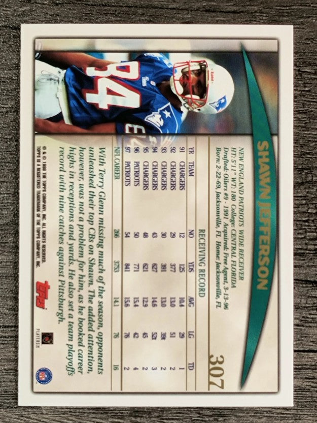 1998 Topps #307 Shawn Jefferson