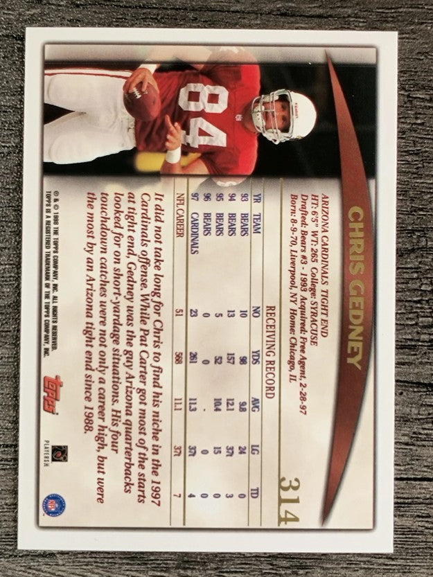 1998 Topps #314 Chris Gedney