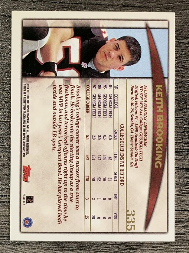 1998 Topps #335 Keith Brooking RC