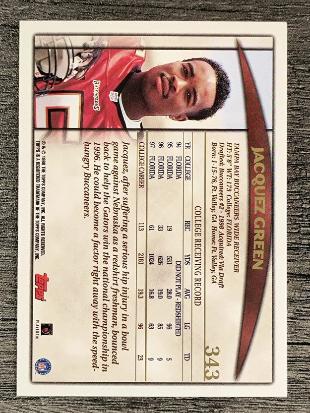 1998 Topps #343 Jacquez Green RC