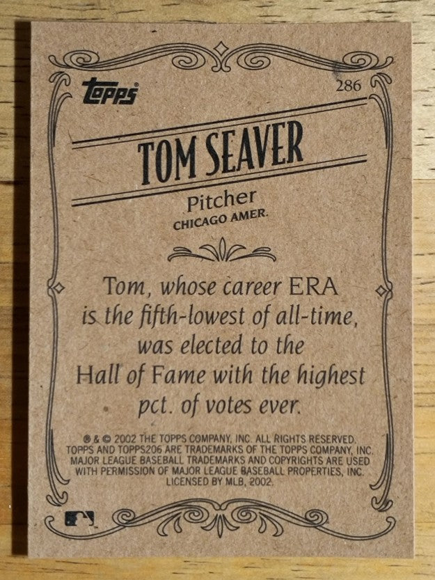 2002 Topps 206 #286A Tom Seaver White Sox RET