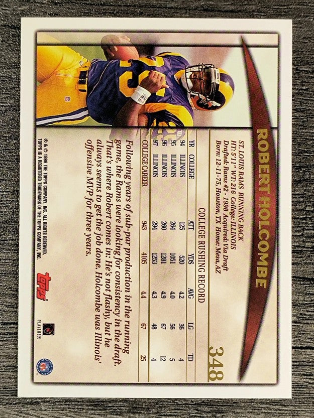 1998 Topps #348 Robert Holcombe RC