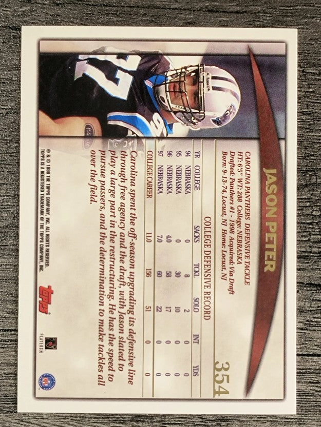 1998 Topps #354 Jason Peter RC