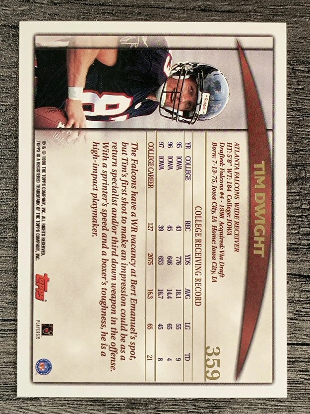 1998 Topps #359 Tim Dwight RC (NM)