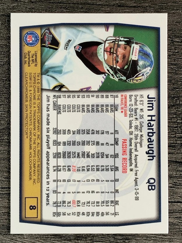 1999 Topps Chrome #8 Jim Harbaugh
