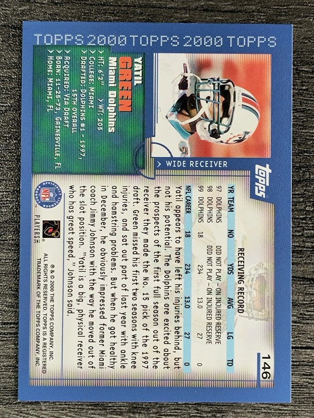2000 Topps #146 Yatil Green