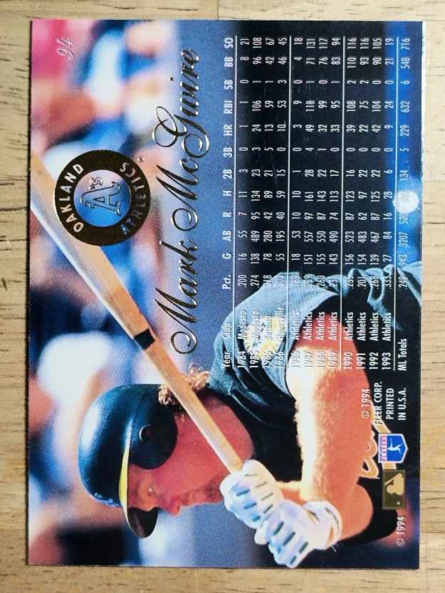 1994 Flair #94 Mark McGwire