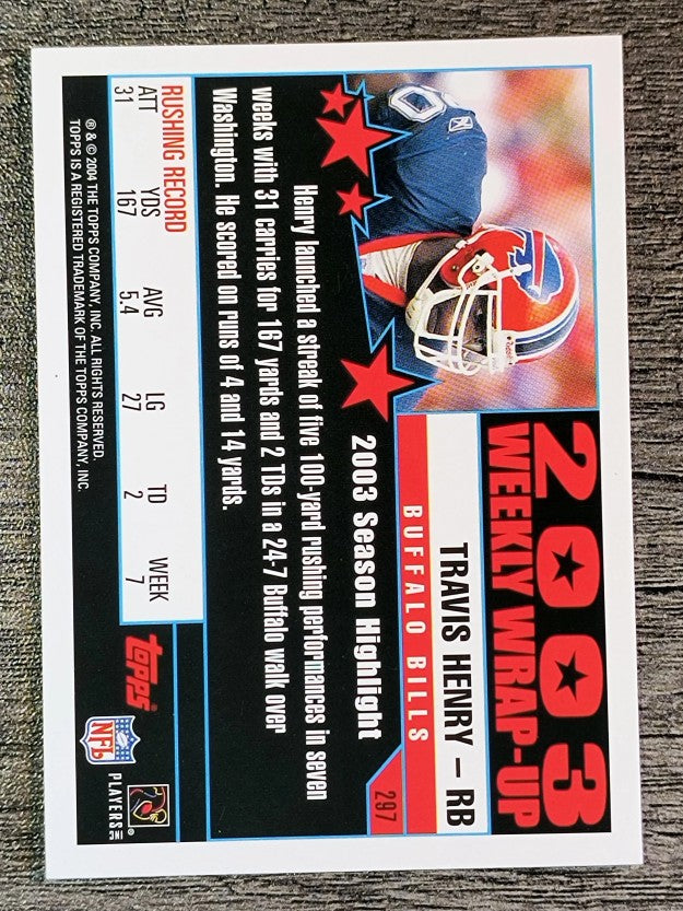 2004 Topps #297 Travis Henry WW