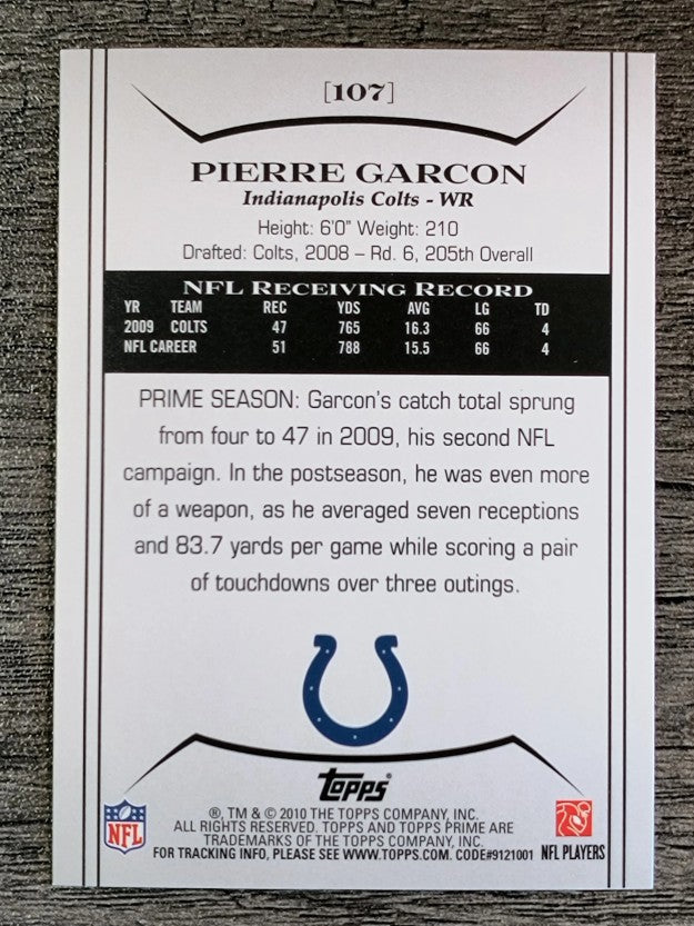 2010 Topps Prime Retail #107 Pierre Garcon