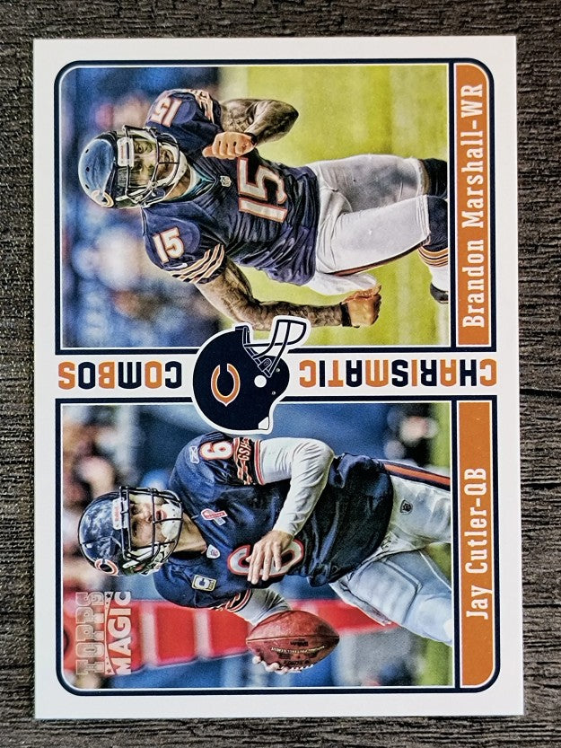 2012 Topps Magic Charismatic Combos #CCCM Jay Cutler/Brandon Marshall