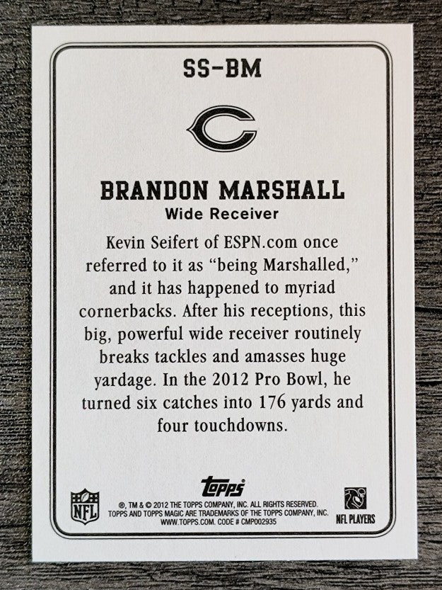 2012 Topps Magic Supernatural Stars #SSBM Brandon Marshall