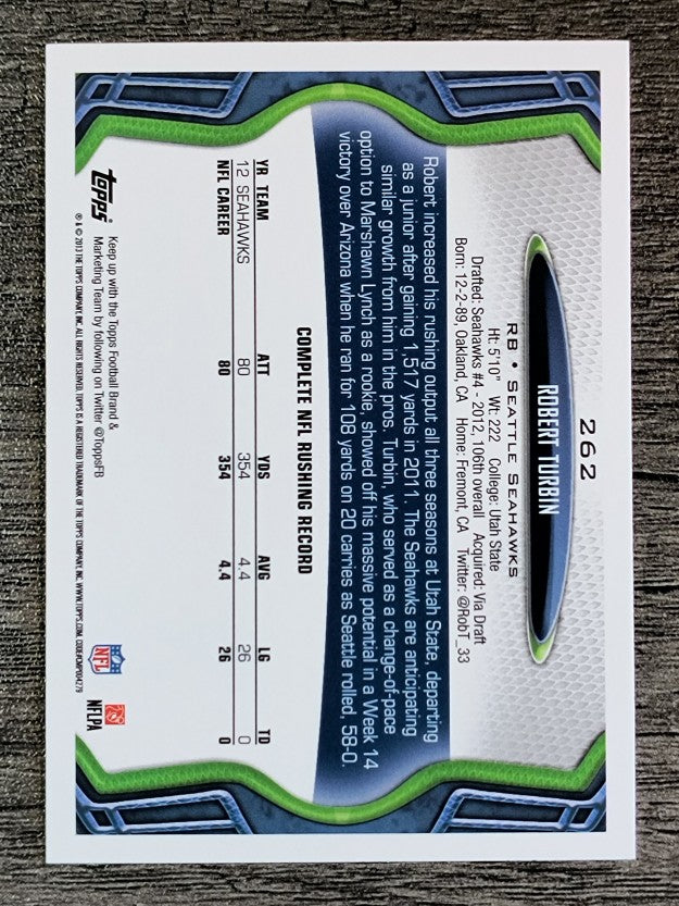 2013 Topps #262 Robert Turbin