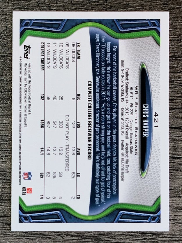2013 Topps #421 Chris Harper RC