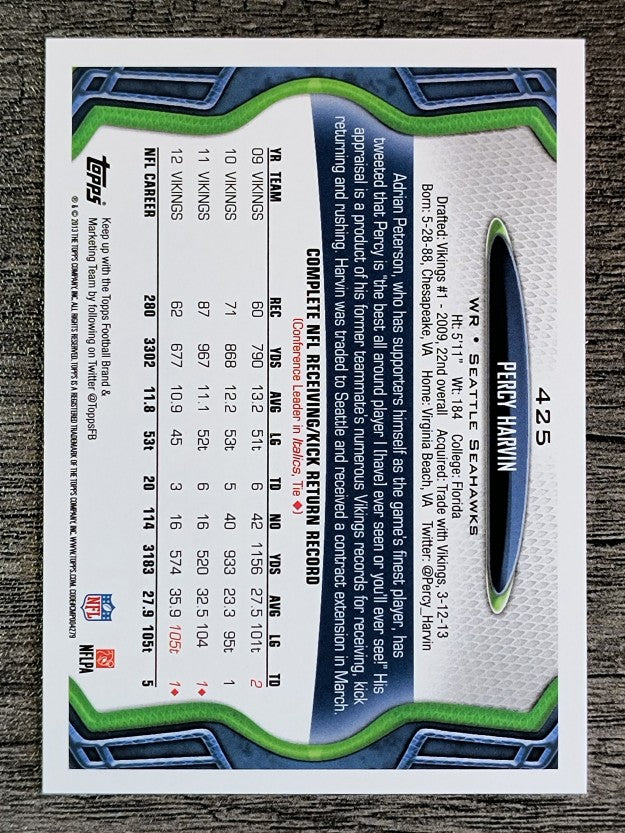 2013 Topps #425 Percy Harvin