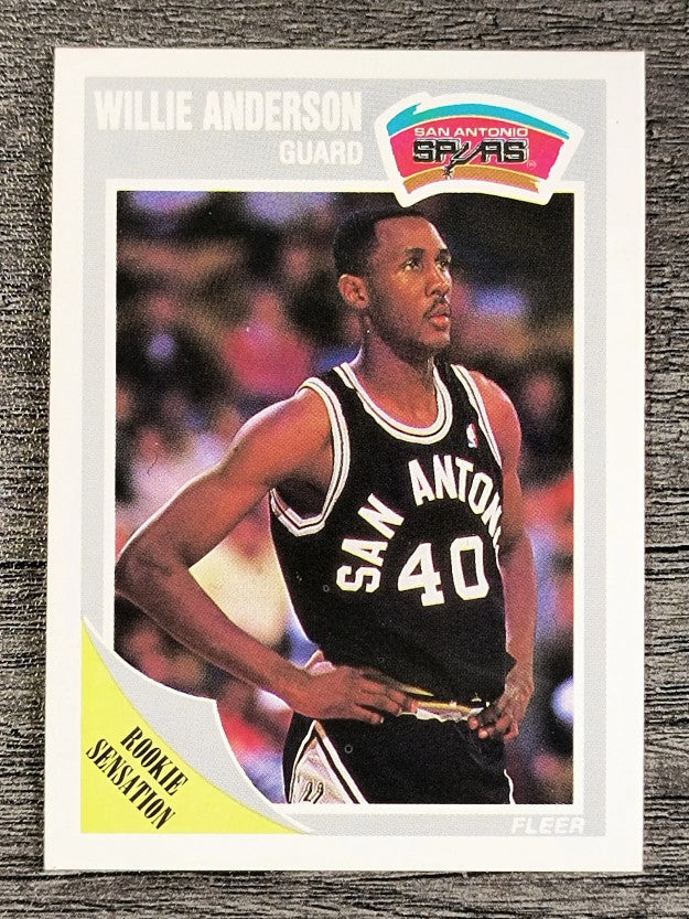 1989-90 Fleer #140 Willie Anderson RC