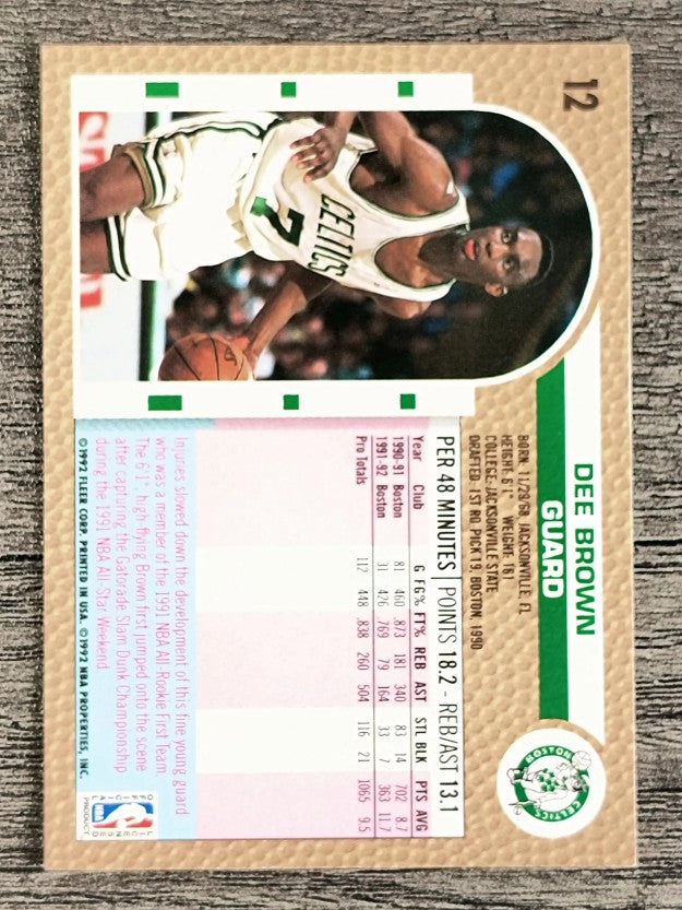 1992-93 Fleer #12 Dee Brown