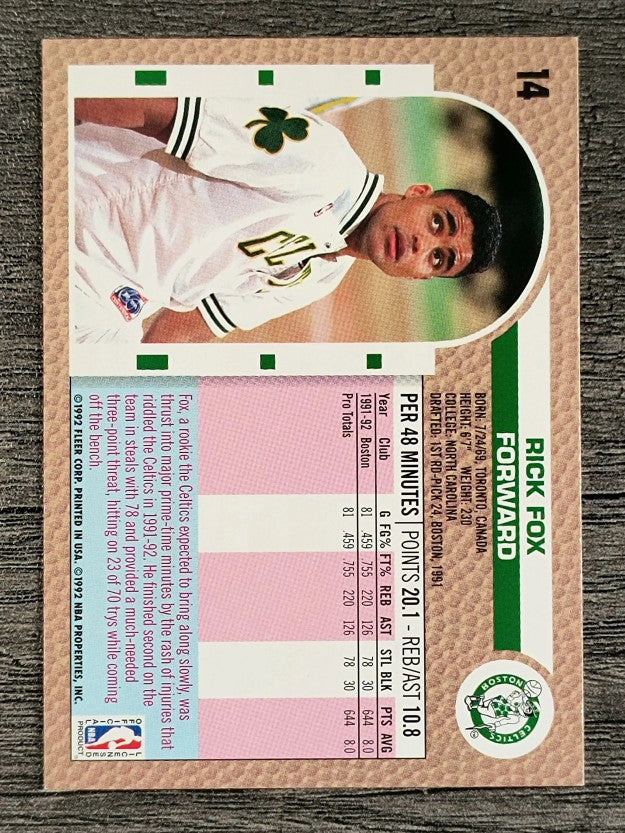 1992-93 Fleer #14 Rick Fox
