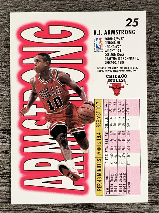 1993-94 Fleer #25 B.J. Armstrong