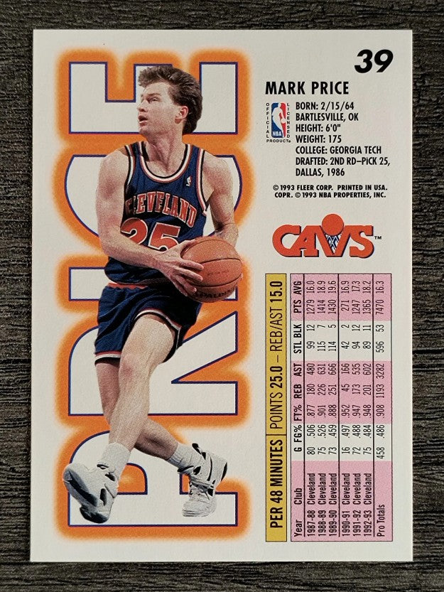 1993-94 Fleer #39 Mark Price