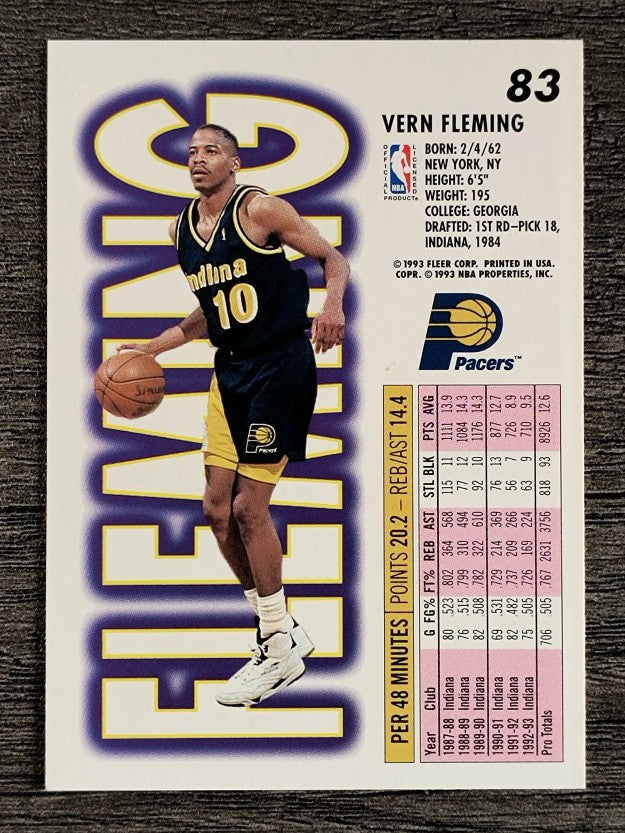1993-94 Fleer #83 Vern Fleming