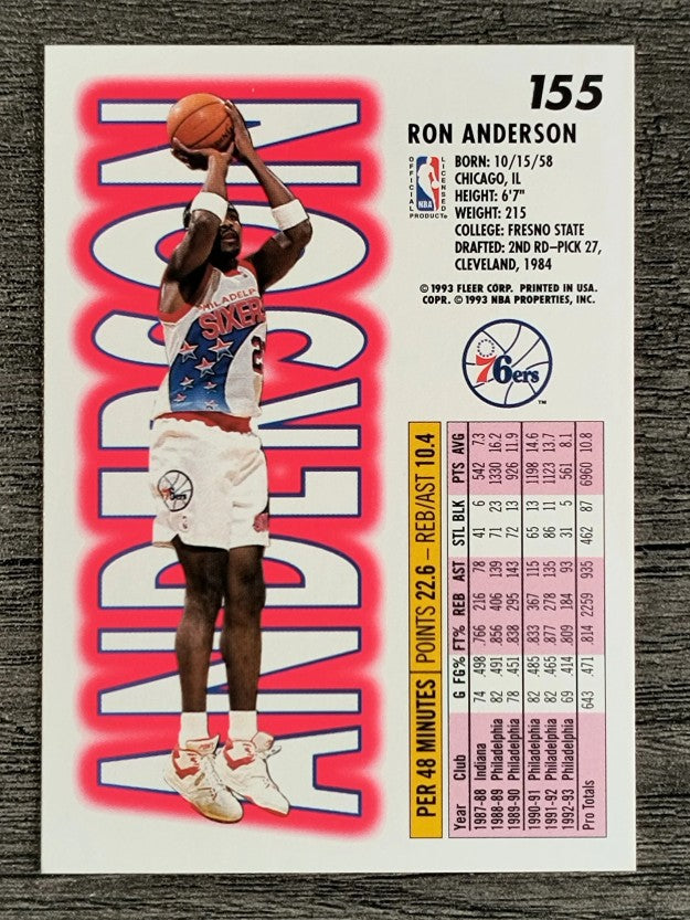 1993-94 Fleer #155 Ron Anderson