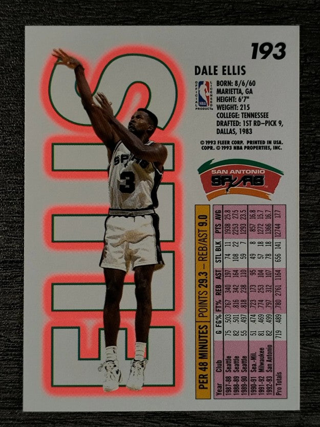 1993-94 Fleer #193 Dale Ellis