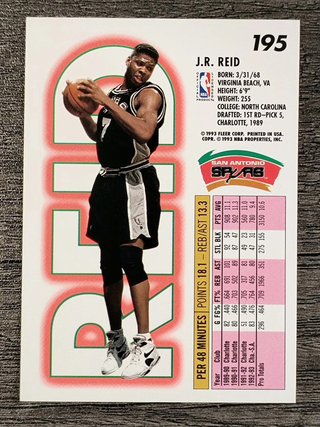 1993-94 Fleer #195 J.R. Reid