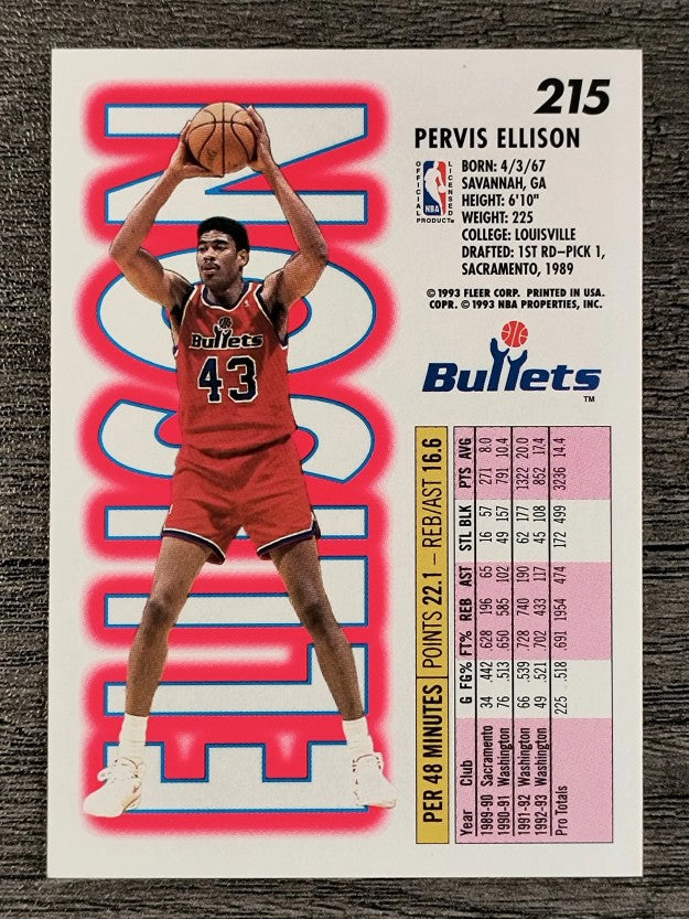 1993-94 Fleer #215 Pervis Ellison