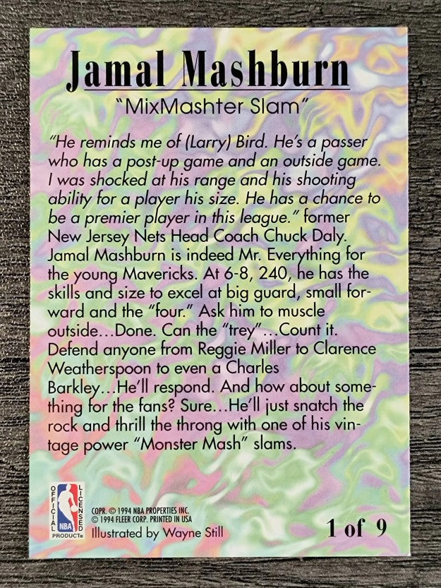 1994-95 Fleer Pro-Visions #1 Jamal Mashburn