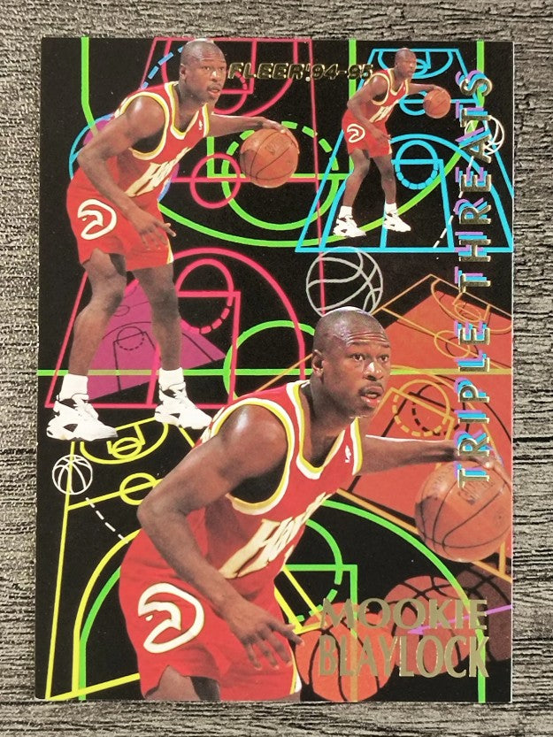 1994-95 Fleer Triple Threats #1 Mookie Blaylock