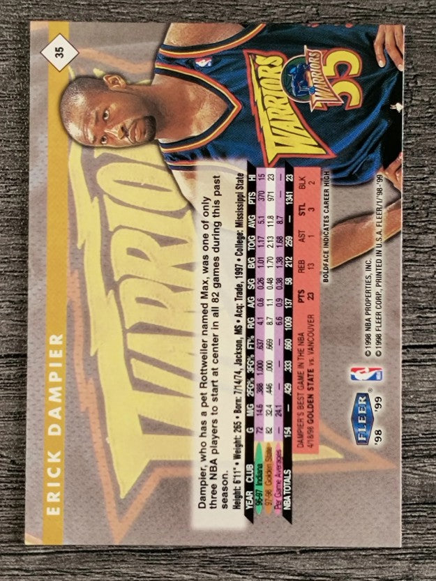 1998-99 Fleer Tradition #35 Erick Dampier