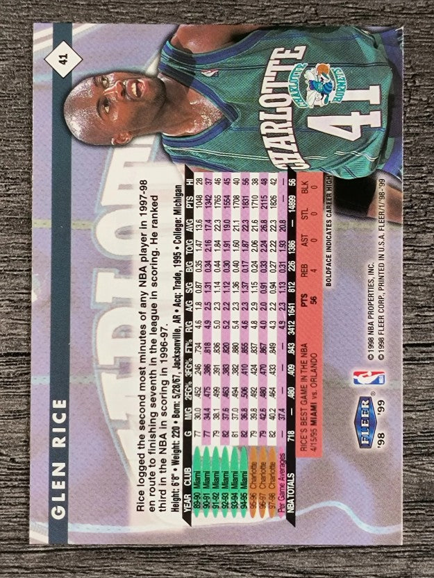 1998-99 Fleer Tradition #41 Glen Rice