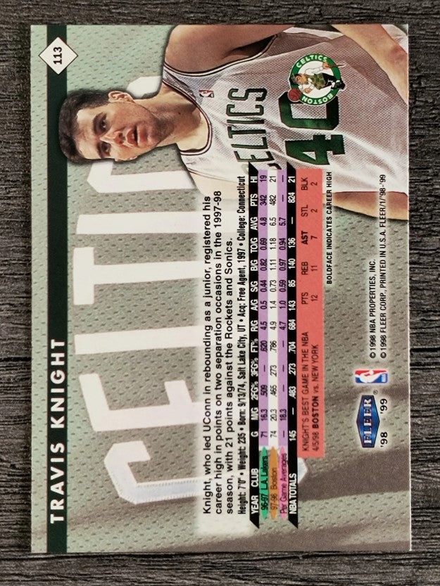 1998-99 Fleer Tradition #113 Travis Knight