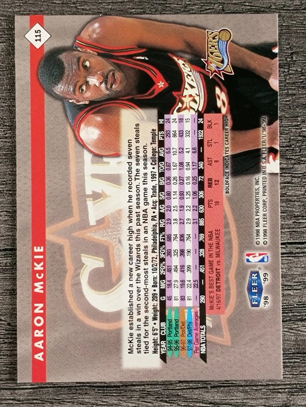 1998-99 Fleer Tradition #115 Aaron McKie