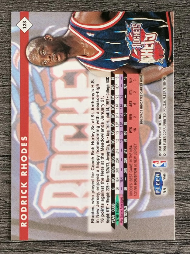 1998-99 Fleer Tradition #123 Rodrick Rhodes
