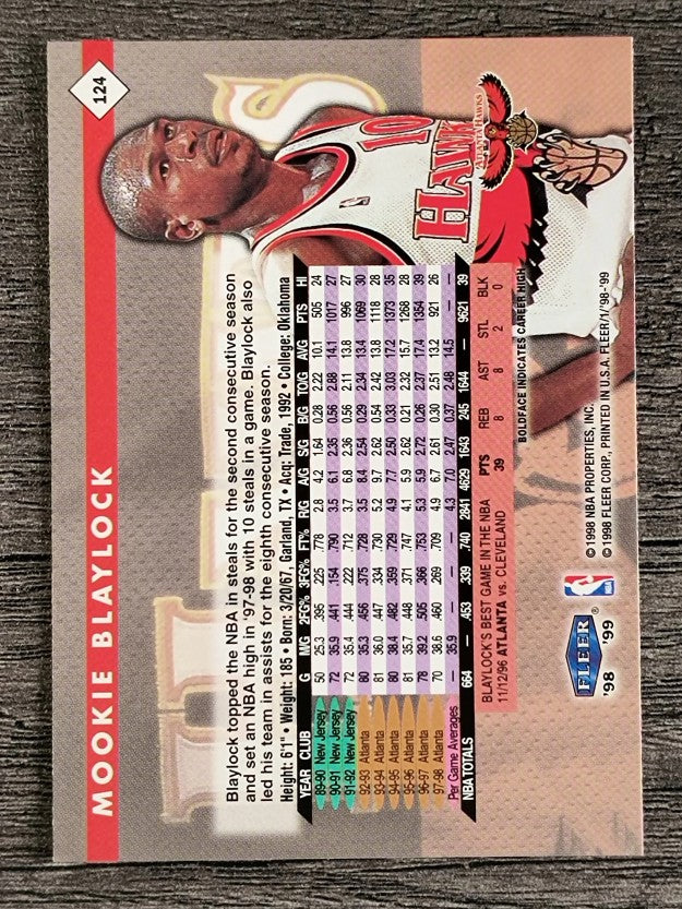 1998-99 Fleer Tradition #124 Mookie Blaylock