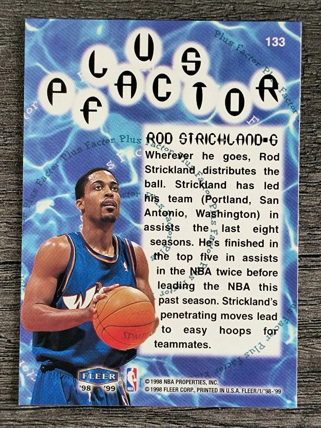 1998-99 Fleer Tradition #133 Rod Strickland PF