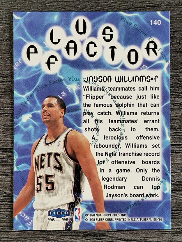 1998-99 Fleer Tradition #140 Jayson Williams PF