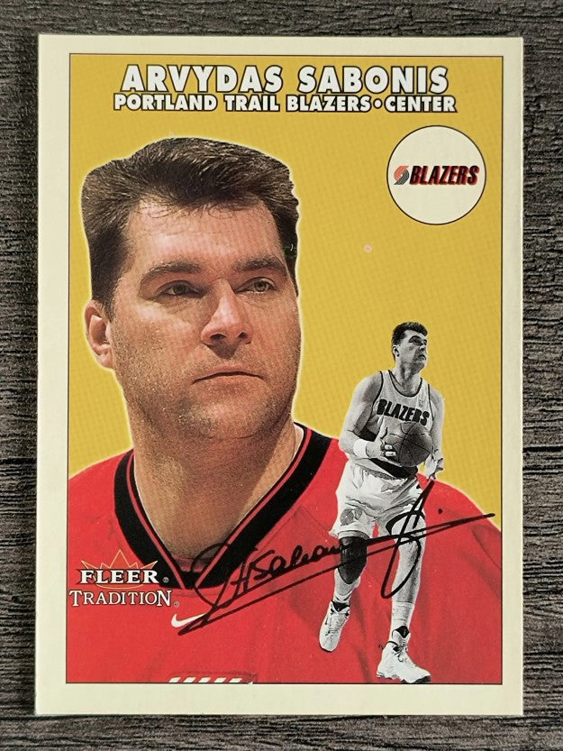 2000-01 Fleer Glossy #182 Arvydas Sabonis
