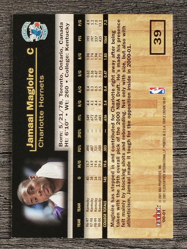2000-01 Fleer Triple Crown #39 Jamaal Magloire RC