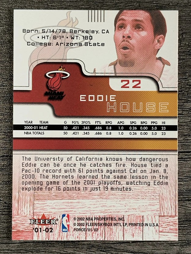 2001-02 Fleer Force #22 Eddie House