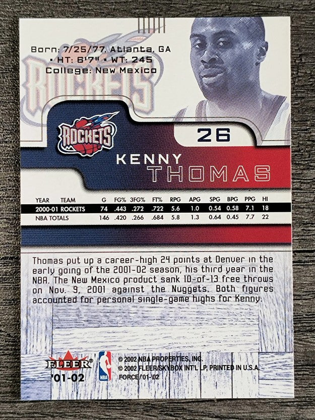 2001-02 Fleer Force #26 Kenny Thomas