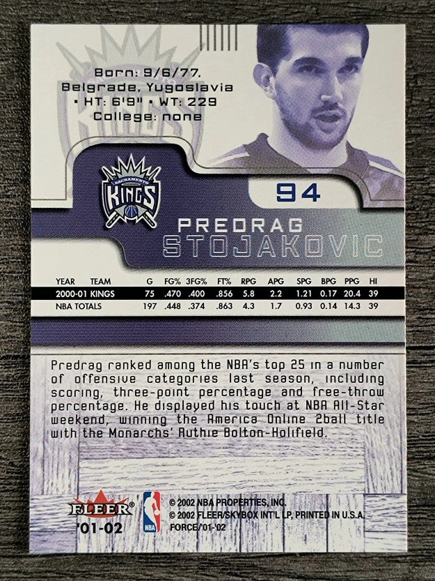 2001-02 Fleer Force #94 Peja Stojakovic
