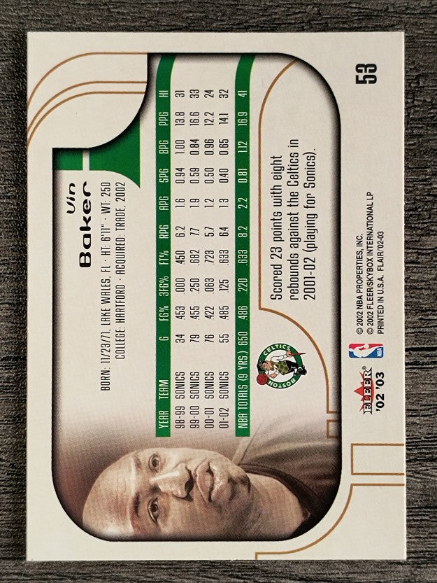 2002-03 Flair #53 Vin Baker