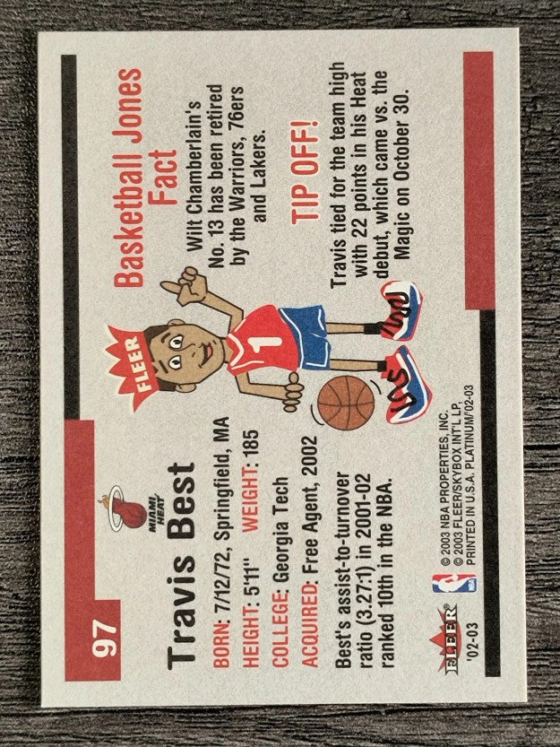 2002-03 Fleer Platinum #97 Travis Best