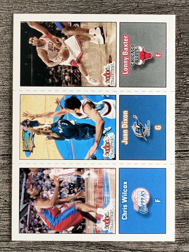 2002-03 Fleer Tradition #274 Chris Wilcox RC/Juan Dixon RC/Lonny Baxter RC