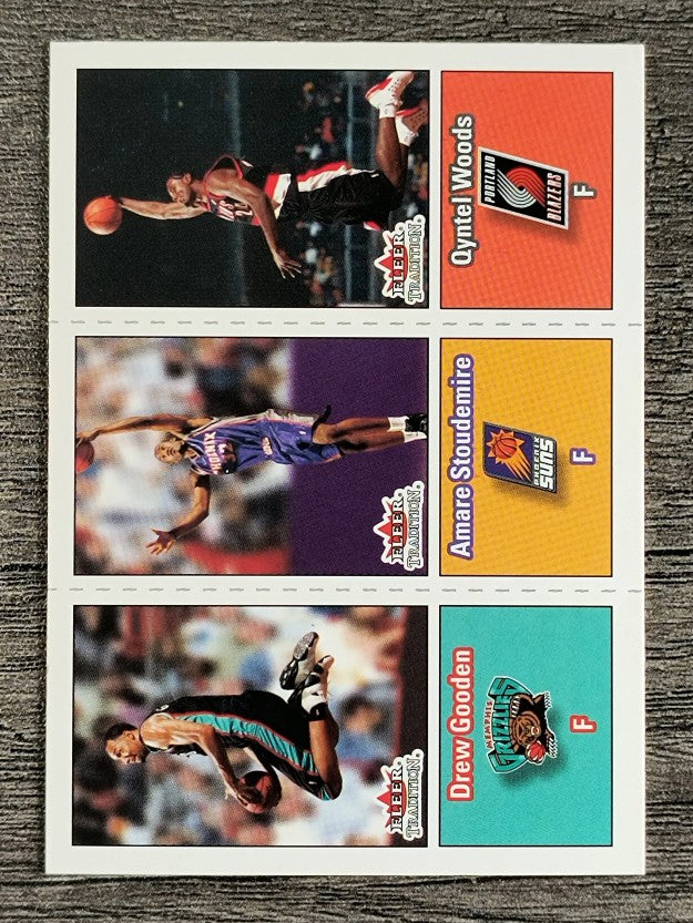 2002-03 Fleer Tradition #280 Drew Gooden/Amare Stoudemire/Qyntel Woods RC (NM)