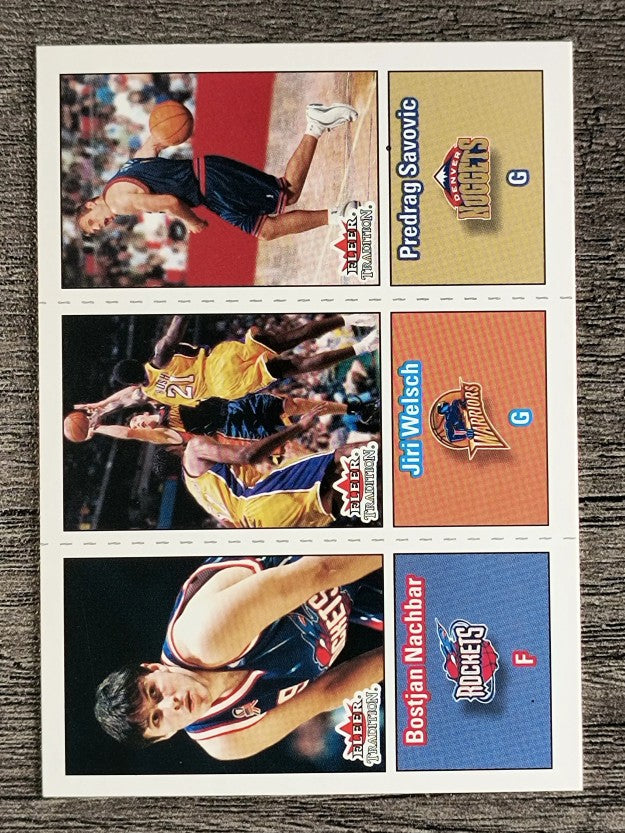 2002-03 Fleer Tradition #281 Bostjan Nachbar/Jiri Welsch/Predrag Savovic RC