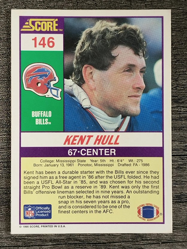 1990 Score #146 Kent Hull