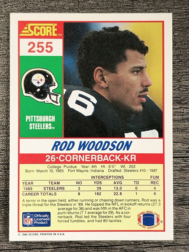 1990 Score #255 Rod Woodson